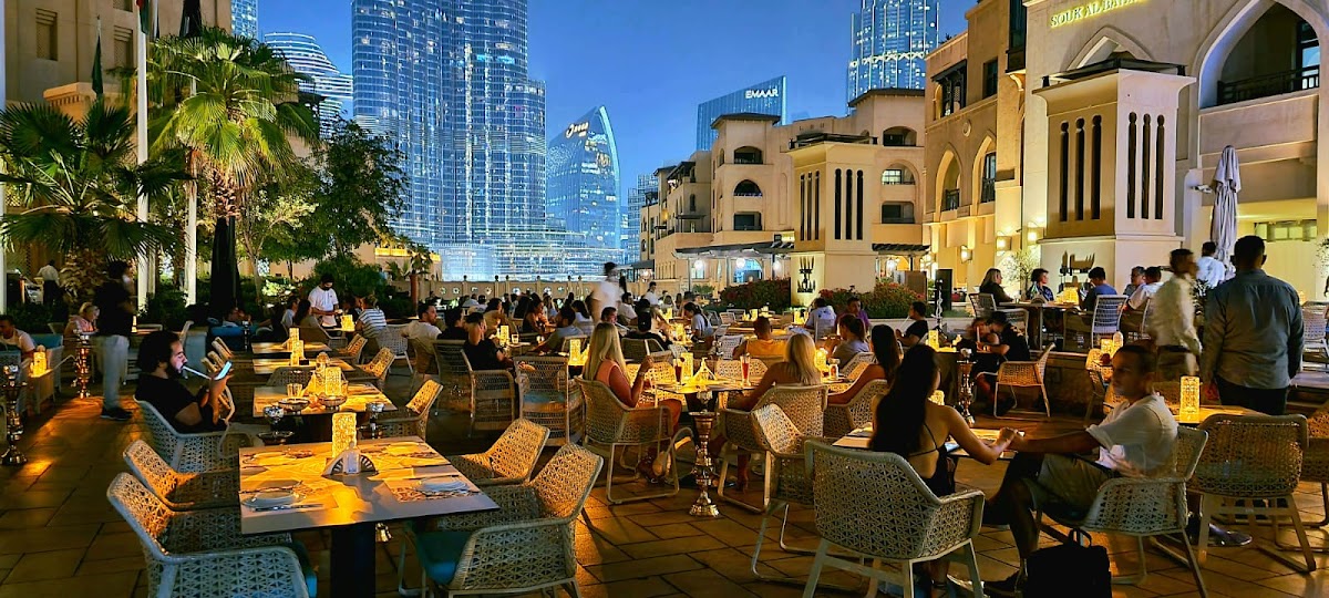 Arabeska Restaurant - Souk Al Bahar, Dubai Mall - Burj Khalifa View